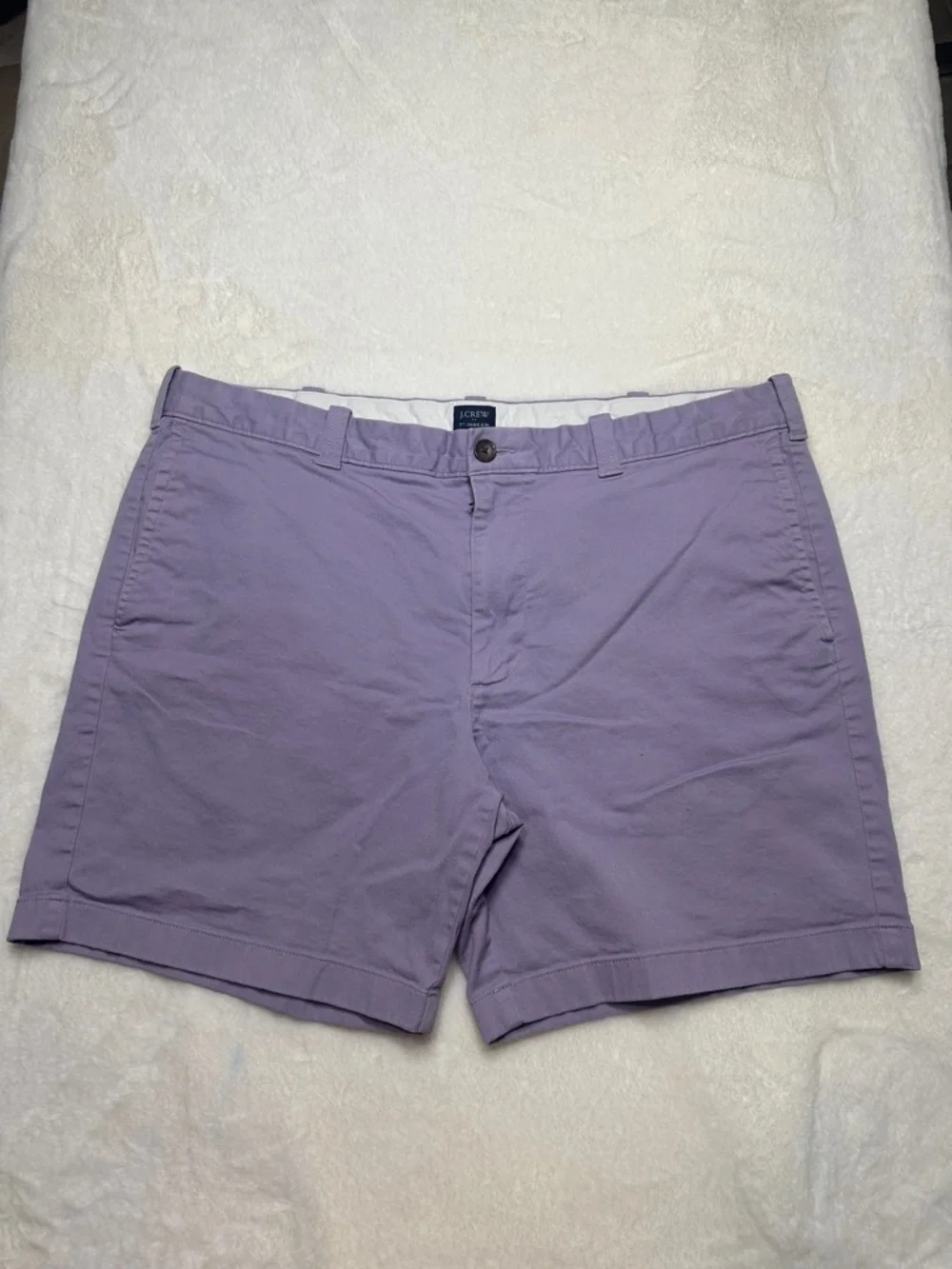 J. Crew Men’s Lavender Flat-Front Chino Shorts
